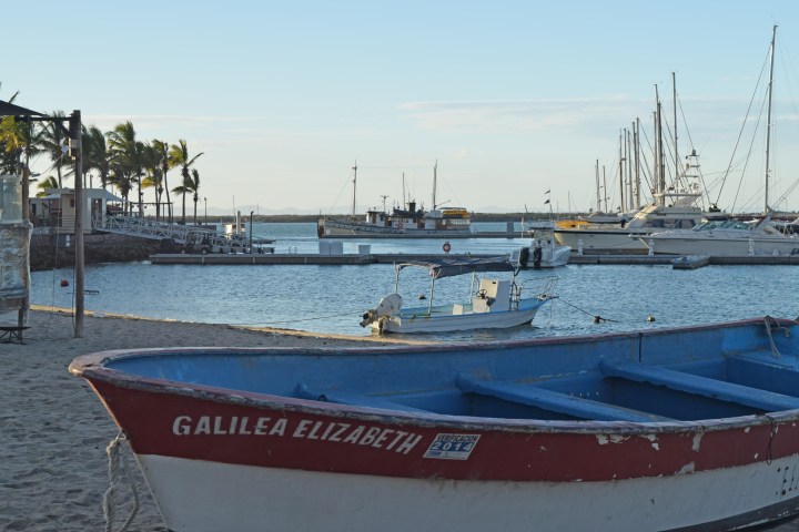 a boat on the sand