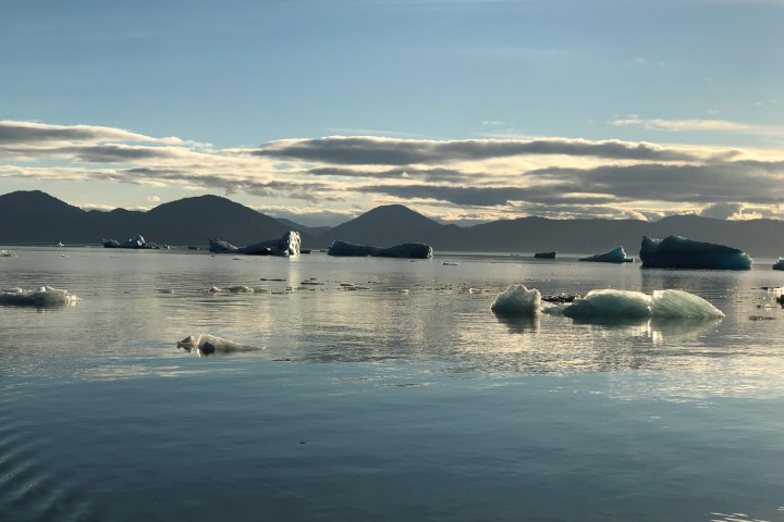 glaciers on the water