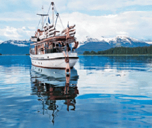 Westward decked out for the wooden boat show