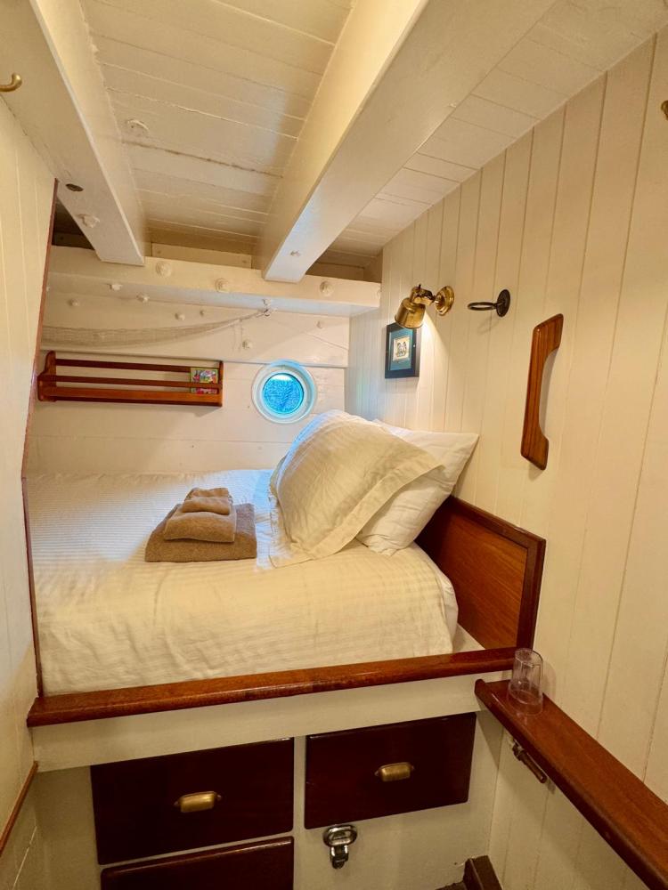 a double bed in a room